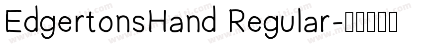 EdgertonsHand Regular字体转换